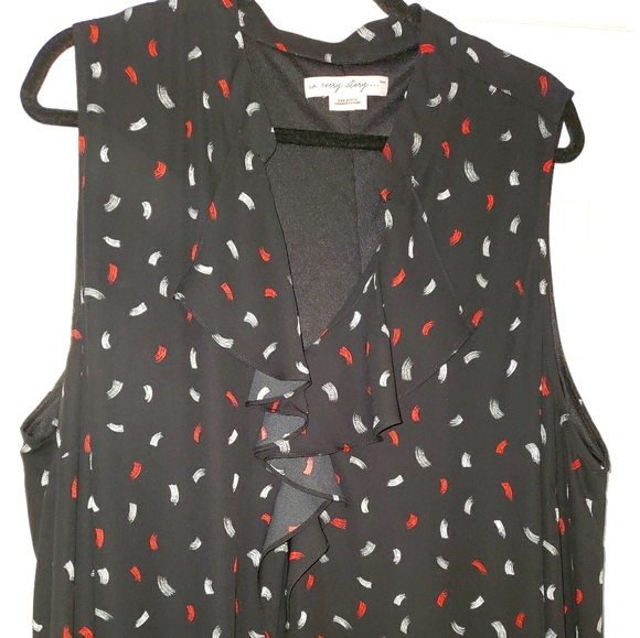 Black Ruffle Front Dress - Picture 1 of 2